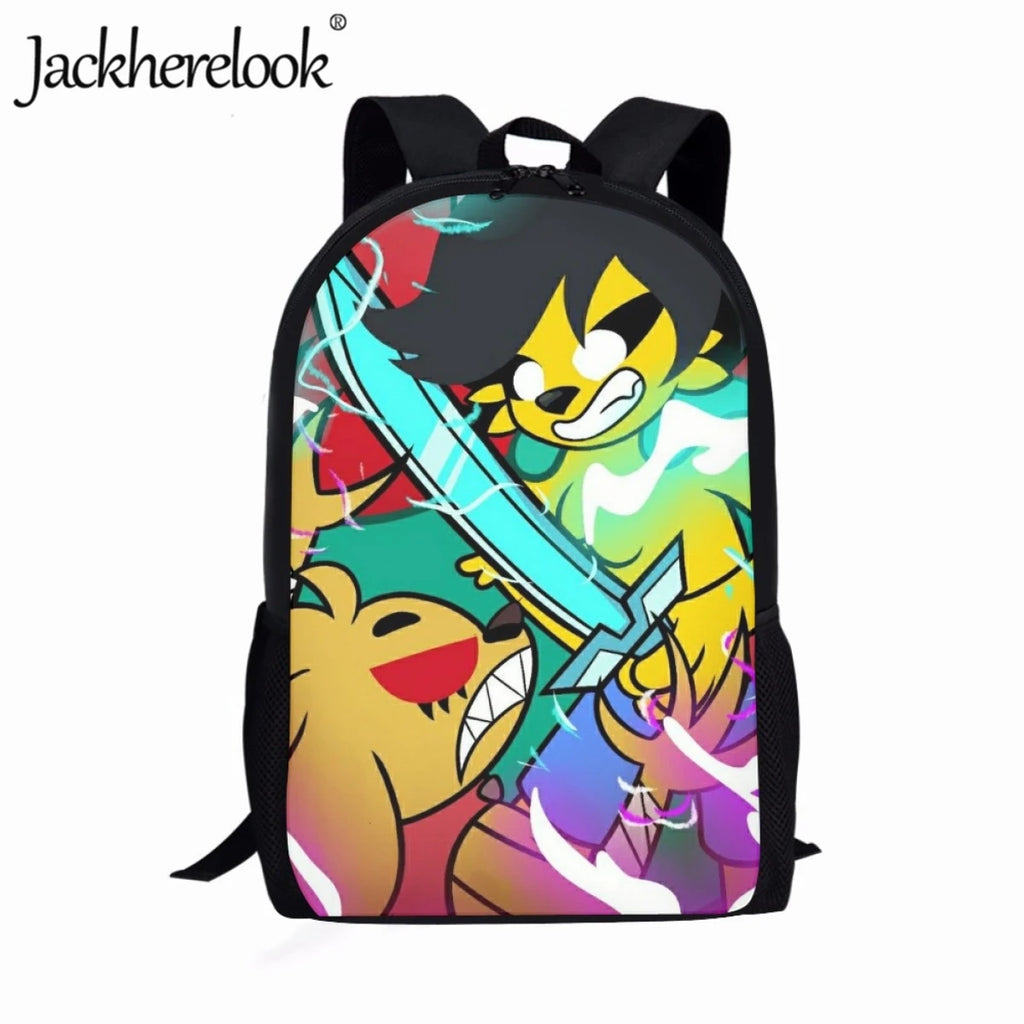 Cartoon Mikecrack Backpack for Girls and Boys