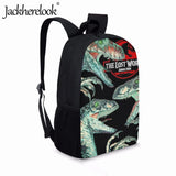 Dinosaur 3D Printing Children Schoolbag Boys Backpack Book Bags Kids Girls