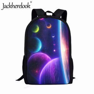 Interstellar Planet Pattern School Bag for Children