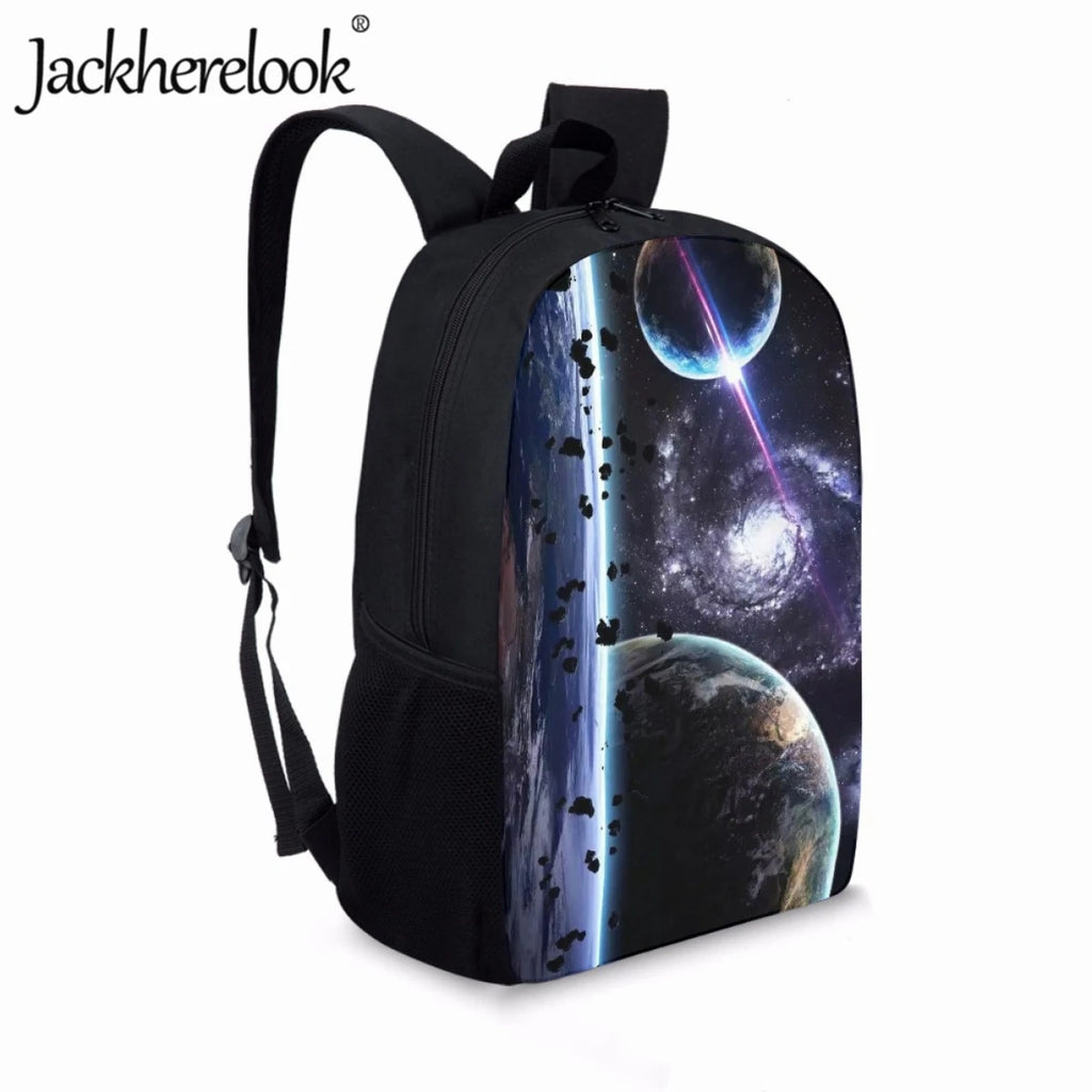 Interstellar Planet Pattern School Bag for Children