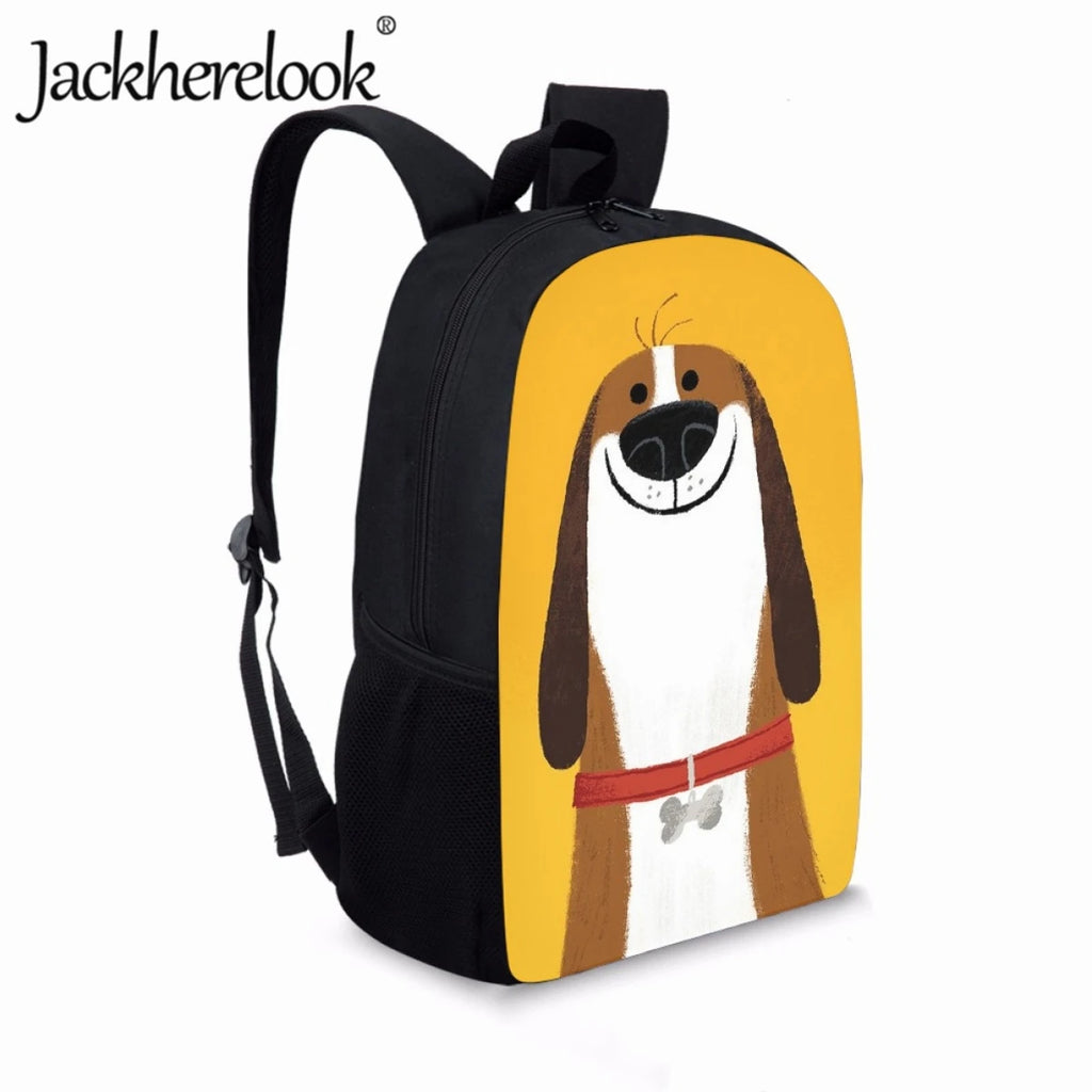 Cartoon Dog Pattern School Bag for Kids, Lovely Birthday Gift