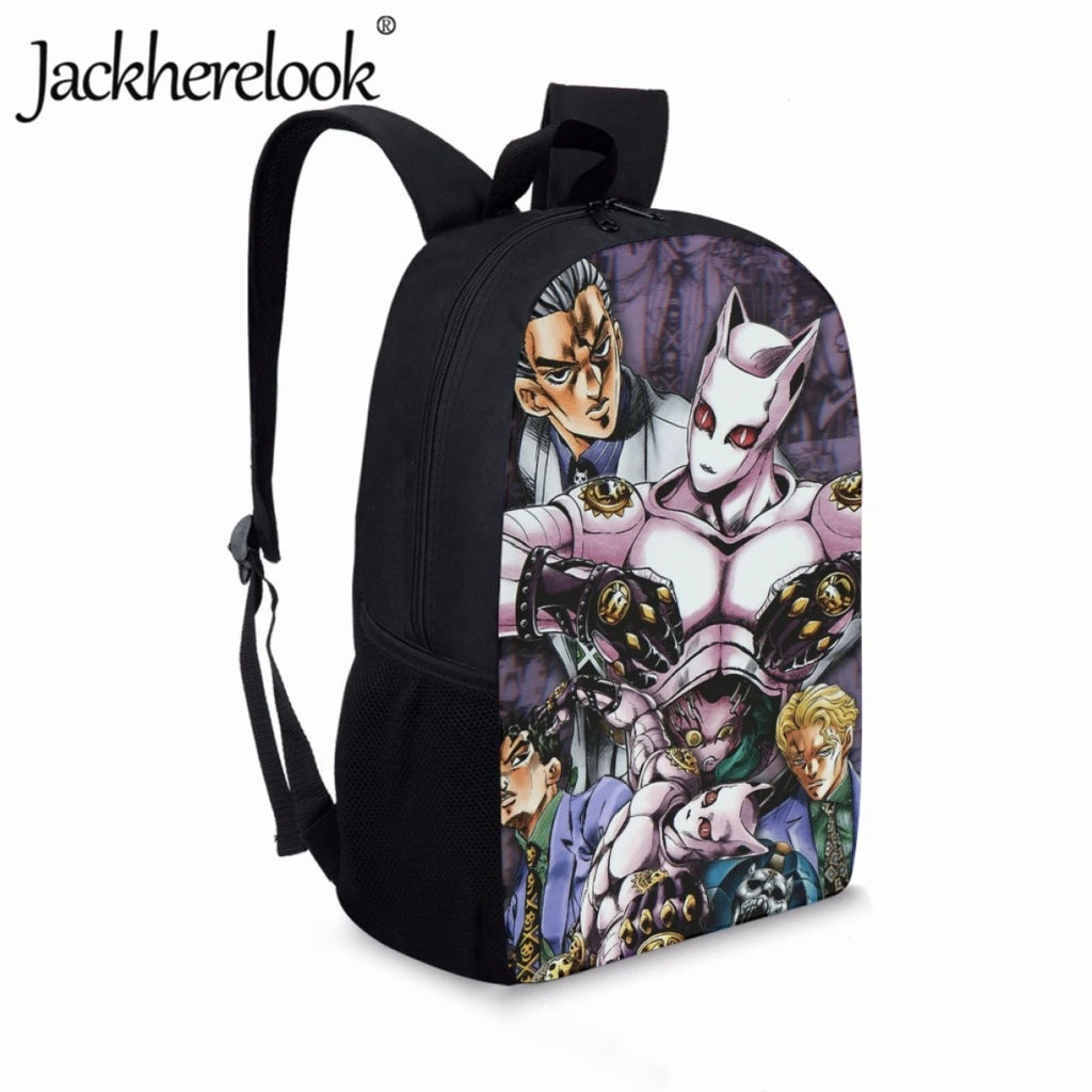 Jackherelook Retro Style School Bags for Boys Girls Japanese Anime Bookbags