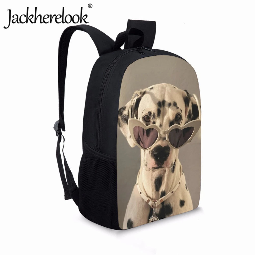 Kids Puppy Pattern Book Bag Lovely Backpack Boys Girls School Bags