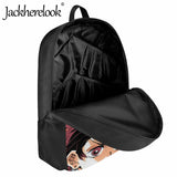 Jackherelook Teenagers School Bag Japanese Anime Demon Slayer Design Bookbag