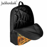 Skull Pattern School Backpack Party Bookbag for Teens Boys Girls
