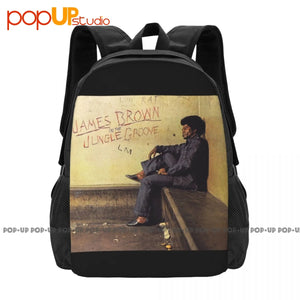 James Brown Funk Record Backpack Large Capacity Schoolbag