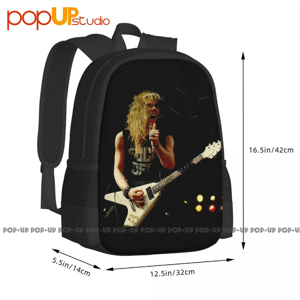 James Hetfield Birthday Backpack Large Capacity Bookbag