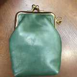 Japan & South Korea Coin Purse Oil Wax Leather Mini Buckle Clip Small Wallet