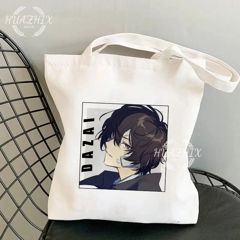 Bungou Stray Dogs Chuuya Nakahara Osamu Dazai Handbags Women Canvas Bag