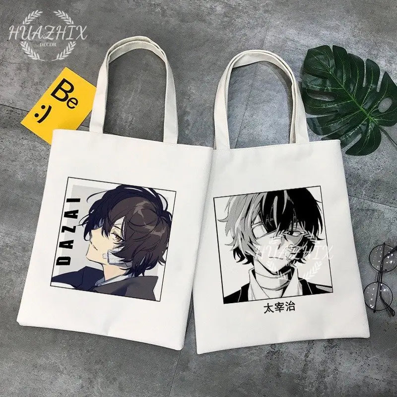 Bungou Stray Dogs Chuuya Nakahara Osamu Dazai Handbags Women Canvas Bag