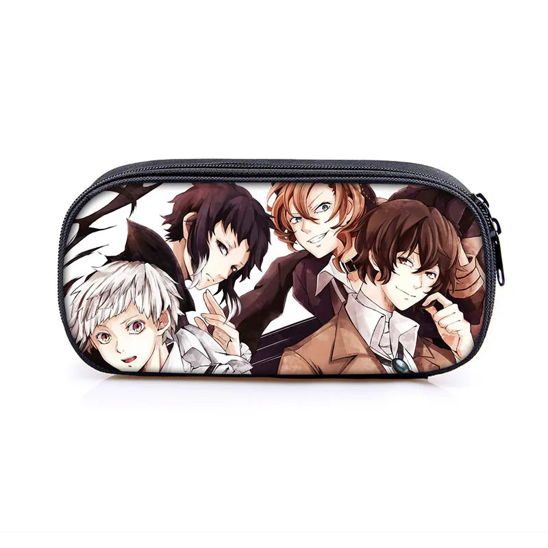 Bungou Stray Dogs Pencil Bag Chuuya Nakahara Osamu Dazai Makeup Bag