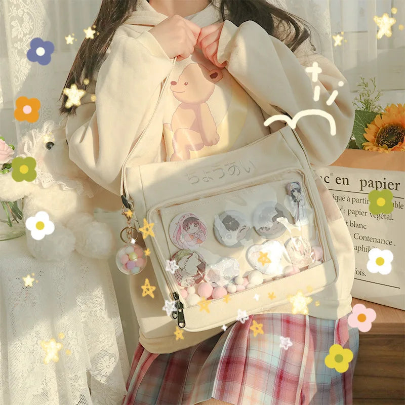 Japan Ita Bag Crossbody Mini Clear Layer Purse For Teen
