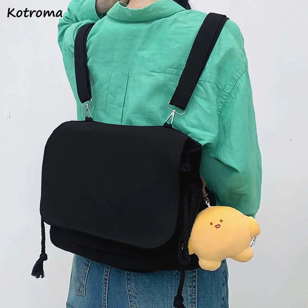 Japan Preppy Style Backpacks Students Casual Waterproof Travel All-match Nylon