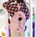 Leaves Canvas Backpack for School College Students