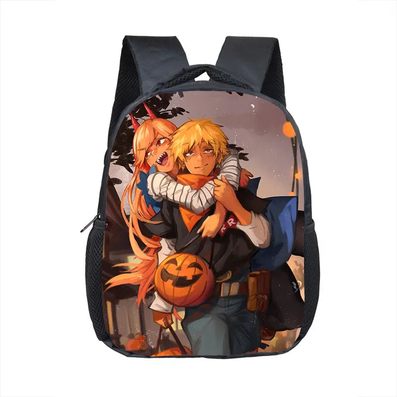 Anime Manga Chainsaw Man Backpack for Children School Bags