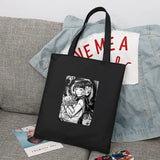 Japanese Anime Manga Reusable Shopping Bag Horror Comics Canvas Tote Bag
