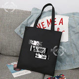 Japanese Anime Manga Reusable Shopping Bag Horror Comics Canvas Tote Bag