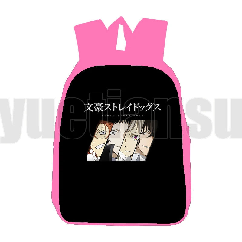 Bungou Stray Dogs 3D Anime Backpack for Children Osamu Dazai School Bag 16 Inch