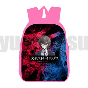 Bungou Stray Dogs 3D Anime Backpack for Children Osamu Dazai School Bag 16 Inch