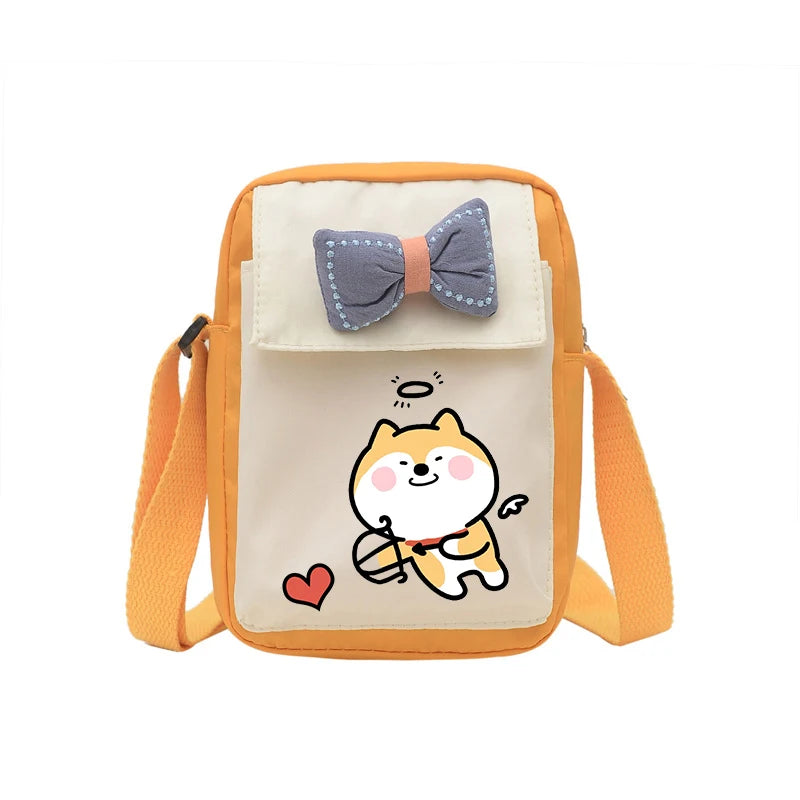 Japanese Bow Shiba Inu Phone Shoulder Bag
