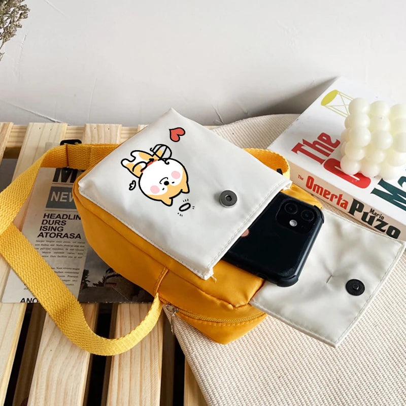 Japanese Bow Shiba Inu Phone Shoulder Bag