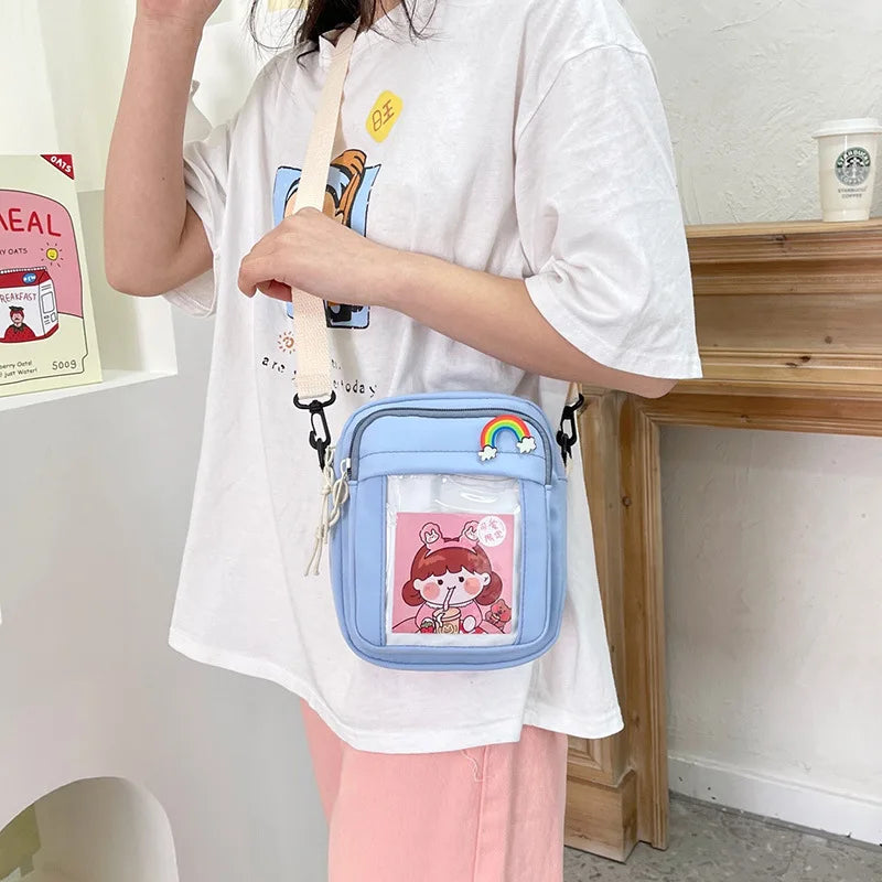 Japanese Women Shoulder Bag Canvas Crossbody Bags For Girls