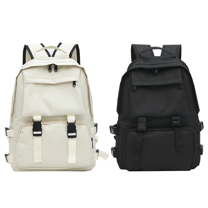 Japanese Harajuku Style Backpack Solid Shoulder Bag