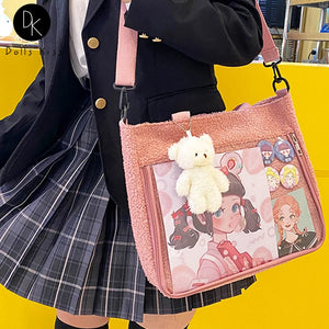 Japanese Plush Ita Bag Messenger Handbag