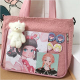 Japanese Plush Ita Bag Messenger Handbag