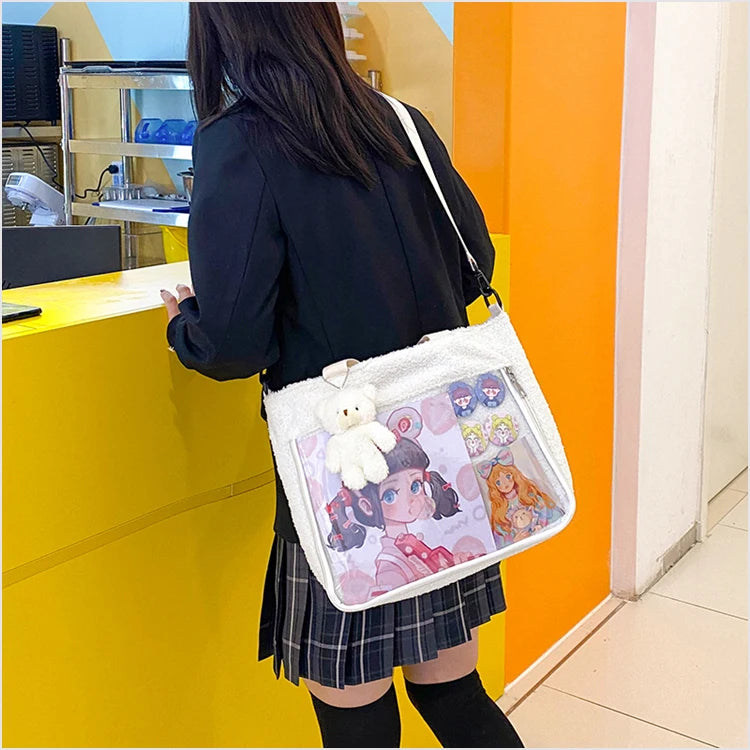 Japanese Plush Ita Bag Messenger Handbag