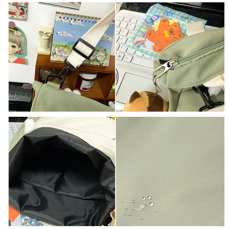 Japanese Preppy Style Backpack Handbag for High School Students