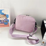 Japanese Style Canvas Shoulder Bag Crossbody Bag Women Small Messenger Bag