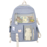 Japanese Style Cartoon Schoolbag Double Shoulder Bag for Teenage Girl Students