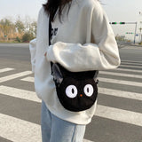 Japanese Style Plush Shoulder Bag for Women