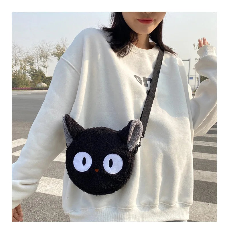 Japanese Style Plush Shoulder Bag for Women