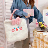 Japanese Women Plush Handbag Cartoon Shoulder Bags