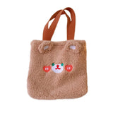 Japanese Women Plush Handbag Cartoon Shoulder Bags