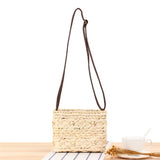 Japanese Hand-Woven Messenger Bag for Beach Holiday