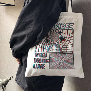 Casual Gothic Women Shoulder Bag Hip-Hop Bag Large Capacity Vintage Punk Shopper