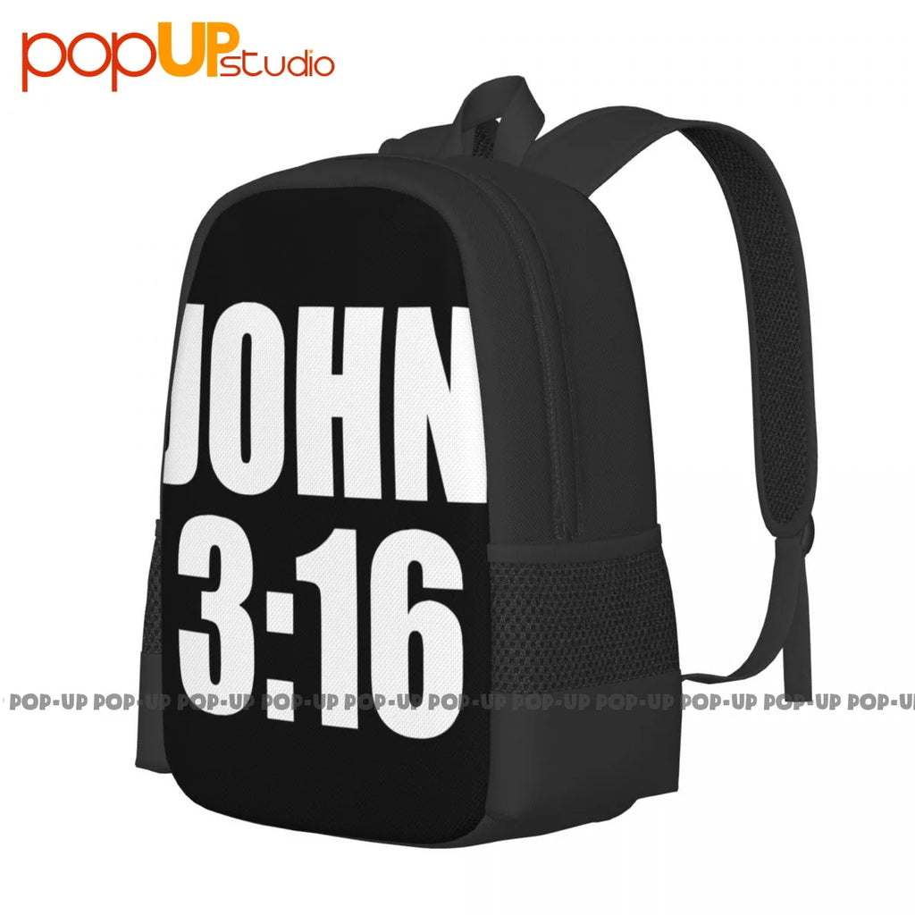 John 3 16 Backpack Large Capacity Shopping Bag for Travel