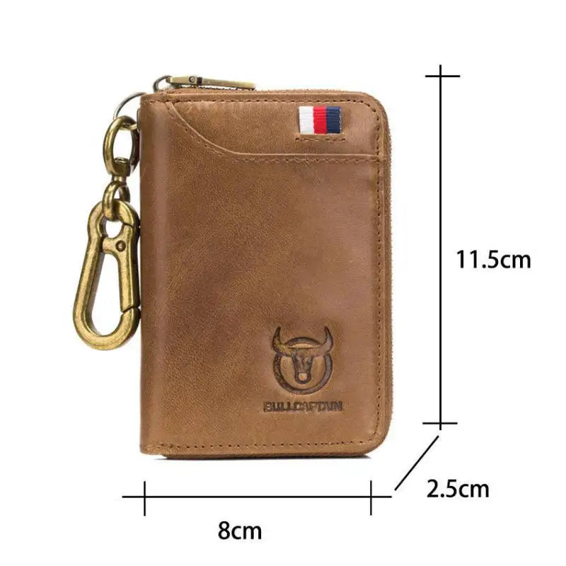 Casual Leather Men Wallet Keys Rfid Anti Theft Business Key Holder Purse