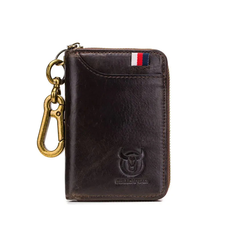 Casual Leather Men Wallet Keys Rfid Anti Theft Business Key Holder Purse