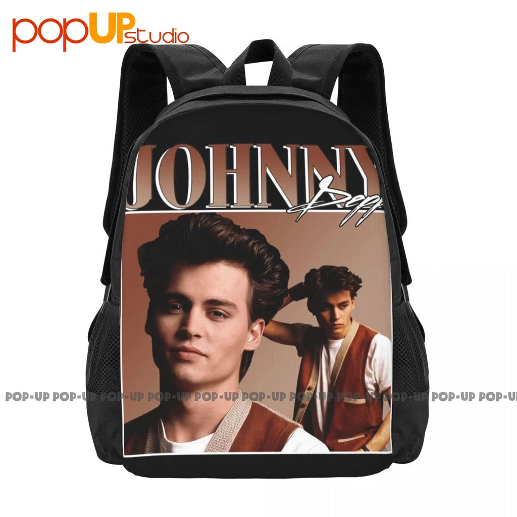 Johnny Depp 90'S Backpack Large Capacity Gym Art Print Shopping Bag