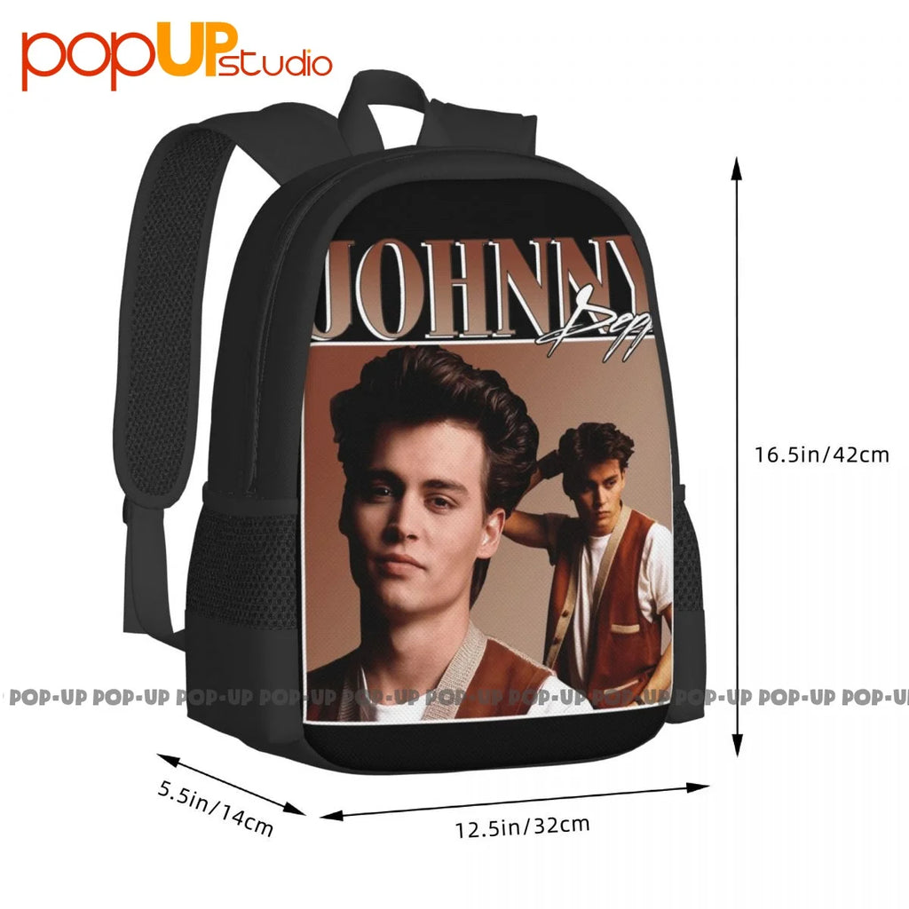 Johnny Depp 90'S Backpack Large Capacity Gym Art Print Shopping Bag