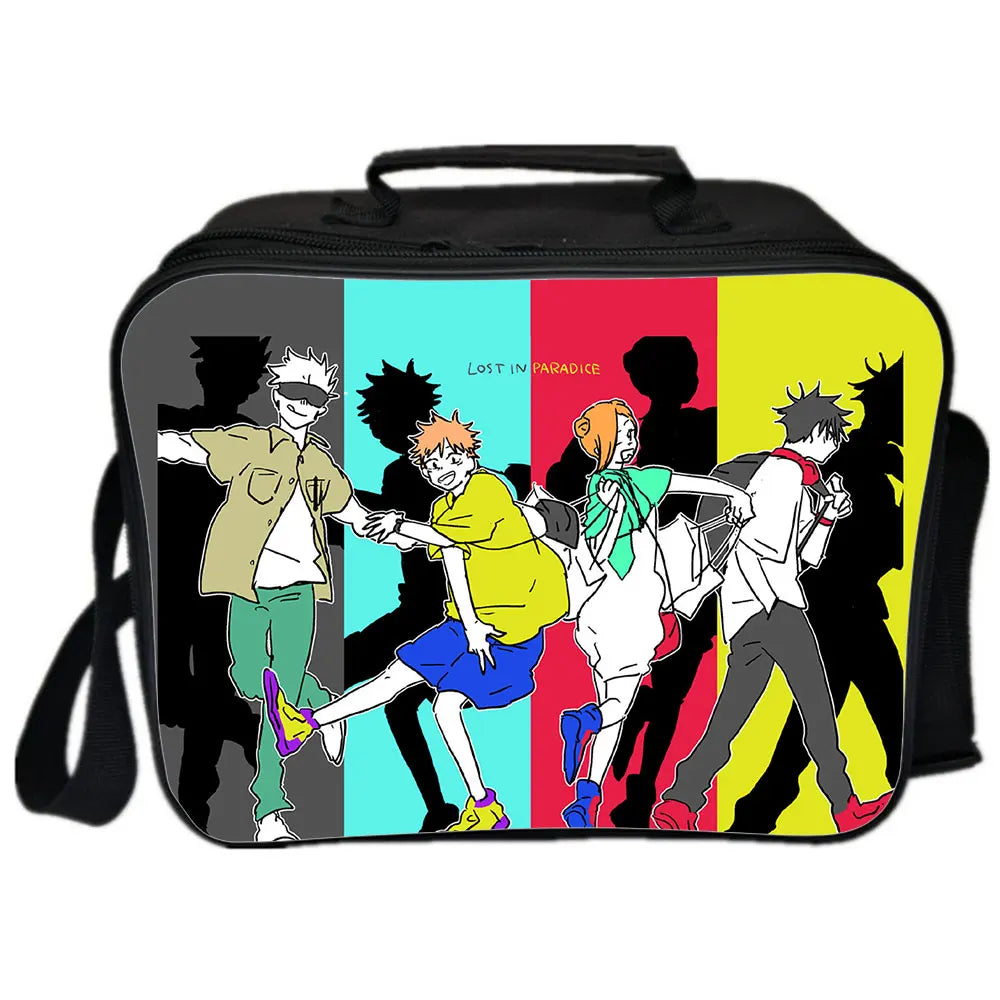 Jujutsu Kaisen Lunch Bag Yuji Itadori Cooler Girls Portable Thermal Picnic Bags