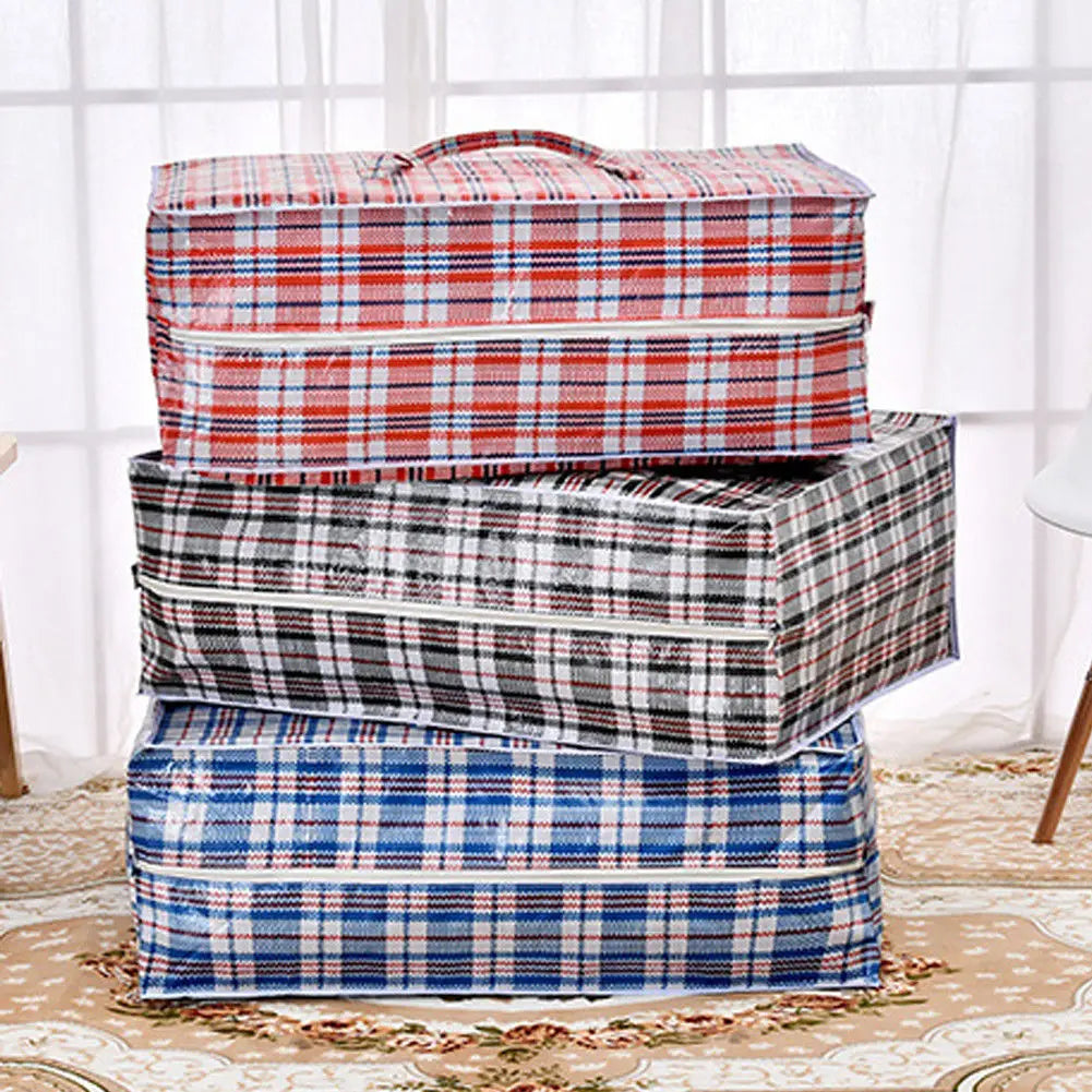 Jumbo Home Laundry Plastic Bag Zipped Reusable Large Strong Storage Bags