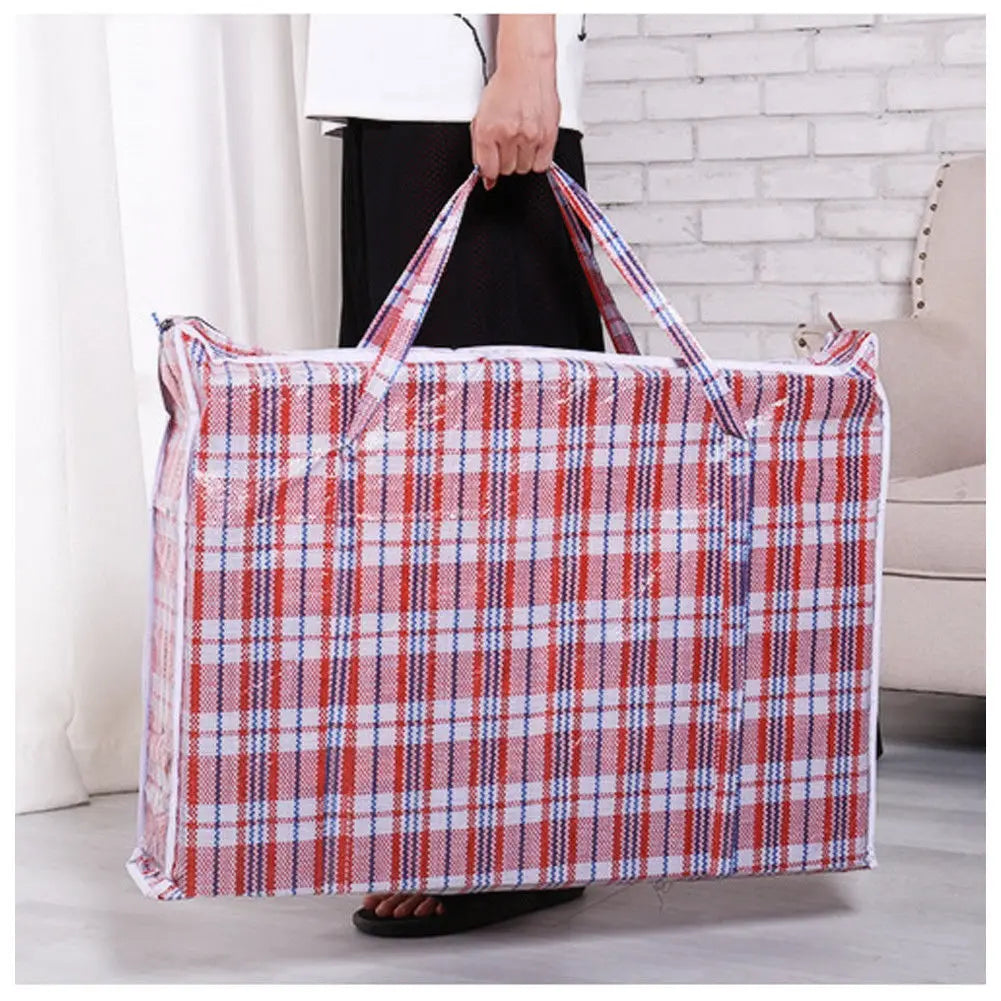 Jumbo Home Laundry Plastic Bag Zipped Reusable Large Strong Storage Bags
