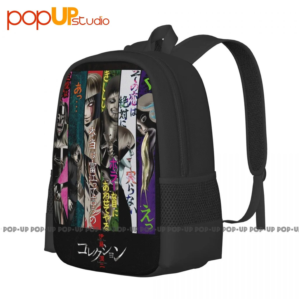 Junji-Ito Key Art Backpack Large Capacity School Portable Gym Tote Bag