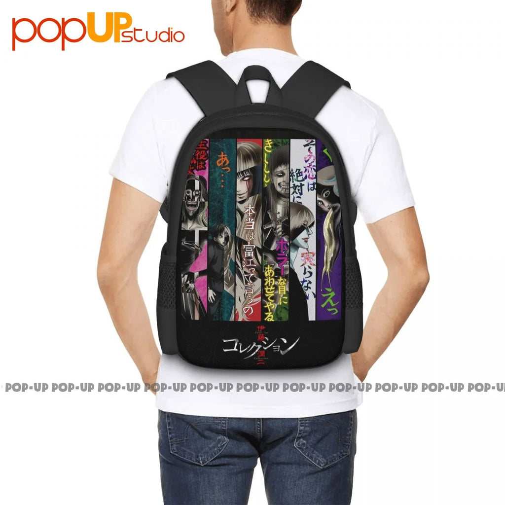 Junji-Ito Key Art Backpack Large Capacity School Portable Gym Tote Bag