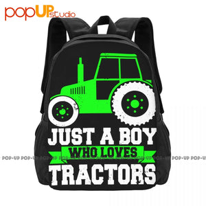 Tractor Backpack Large Capacity Art Print Gym Tote Bag